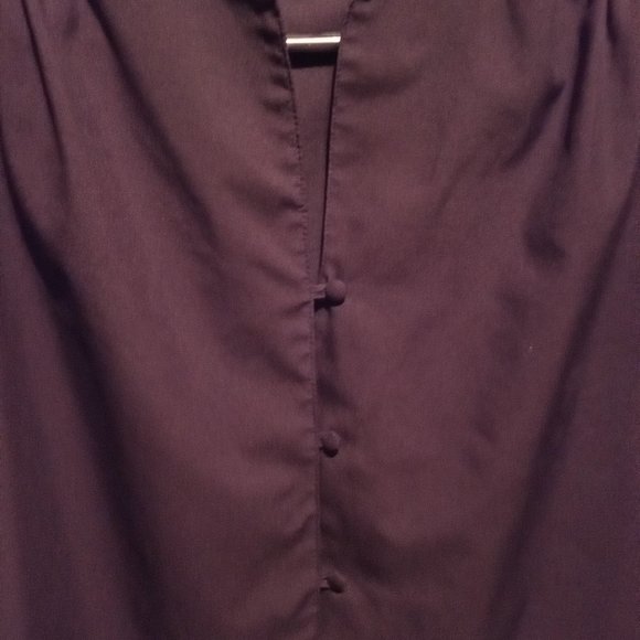 Lady Arrow Black Button Blouse - Picture 2 of 5